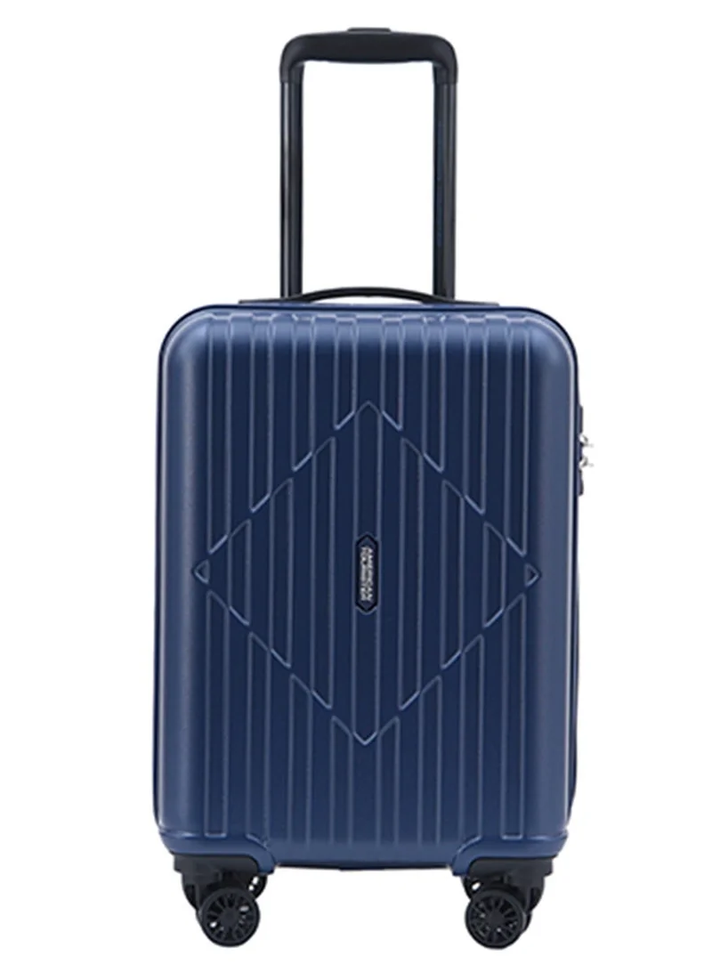 Skytrac DW V2 Suitcase, Cabin Size 55 cm / 20 inch, 4 Spinner Wheels, Hard Top, Polypropylene, Navy Blue|TSA Combination Lock|Scratch & Impact Resistant Material - 3 Years Global Warranty