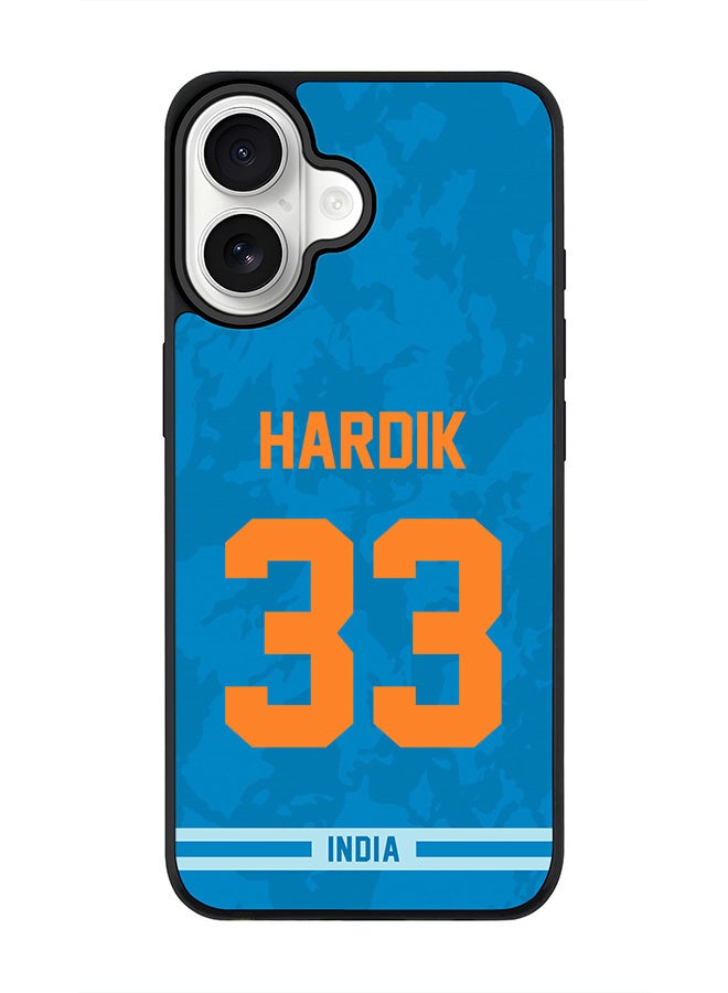 Stylizedd iPhone 17 Case, [Compatible with MagSafe] Slim Magnetic cover Phone Case iPhone 17 -India Hardik Pandya, Jersey No 33 - Image 1