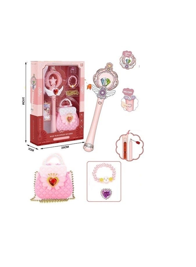 Magic wand  with bag and accessories. battery operated, musical light. - Image 1