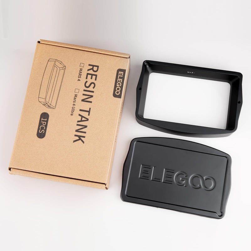 ELEGOO Metal Resin Tank for Mars 4 LCD 3D Printer, FEP Release Film Pre-Installed, with Allen Wrench, Resin Vat Mars 4 - Image 3
