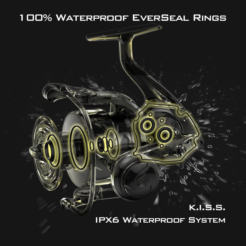 KastKing Kapstan Elite Spinning Reel,Saltwater Fishing Reel,Size 3000 - Image 2