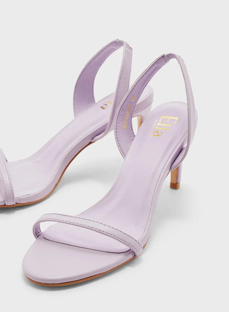 ايلا Round Toe Ankle Strap Sandal