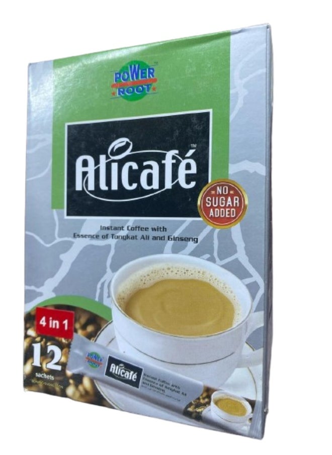 Alicafe Alicafe Instant Coffee 4*1 With Essence Tongkat Ali Ginseng 12*20g  - Image 2
