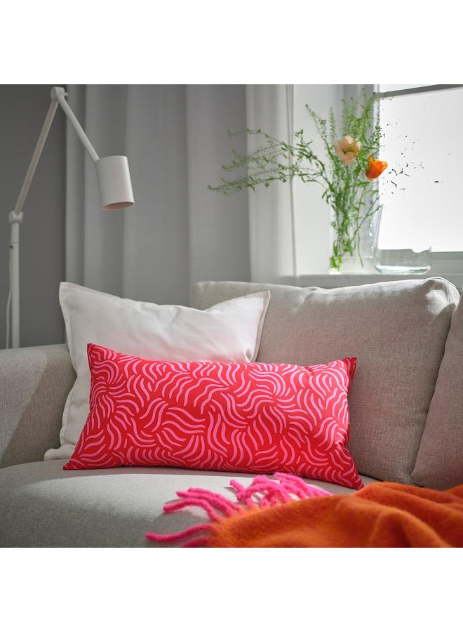 Zaboon Cushion, Bright Red/Bright Pink, 30X58 Cm - Image 2
