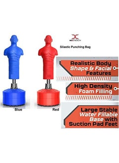 Max Strength Boxing Dummy Full Body Punching Man Boxing Stand Red  - Image 2
