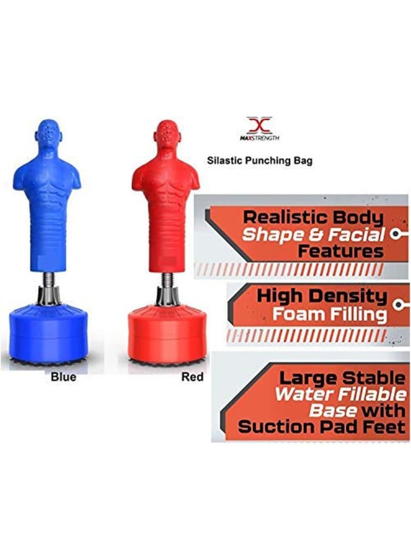 Max Strength Boxing Dummy Full Body Punching Man Boxing Stand Red - Image 2