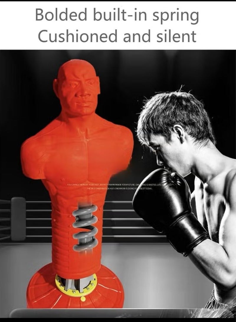 Max Strength Boxing Dummy Full Body Punching Man Boxing Stand Red - Image 3