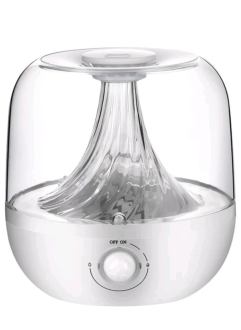 Humidifier, 3L, Ultrasonic Cool Mist, UV Light Bacteria Air Purifier, Top Filled, Suitable for Kids, Adults, Yoga, Sleep, Office, Home  - Image 1