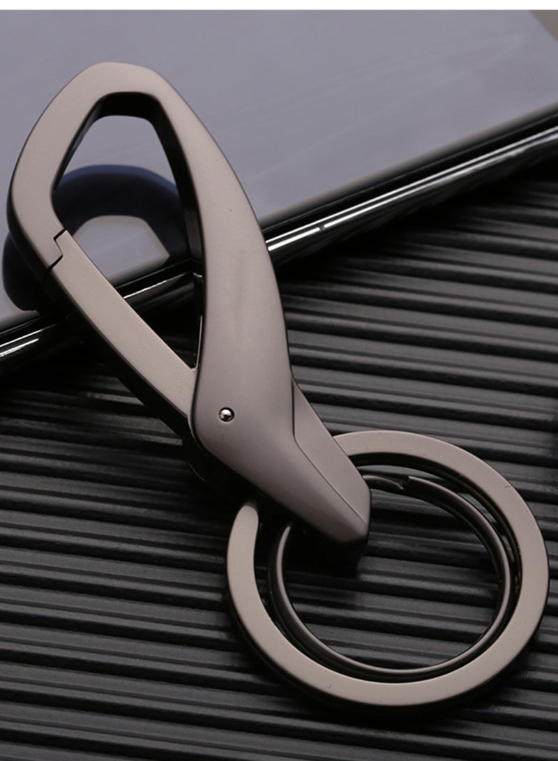 سلسلة مفاتيح السيارة، سلسلة مفاتيح السيارة، سلسلة مفاتيح، حلقة مفاتيح، حامل مفاتيح من سبائك الزنك، سلسلة مفاتيح بسيطة ومبتكرة، سلسلة مفاتيح خصر معلقة بحلقة مزدوجة معدنية، سلسلة مفاتيح للرجال والنساء - Image 1