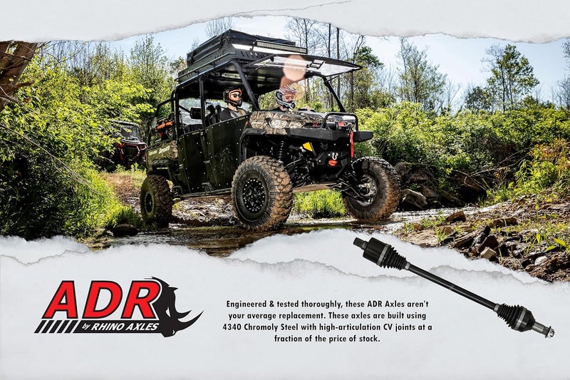 SuperATV ADR Front Axle for Polaris Ranger XP 800 / Crew (See Fitment) | 1 Front Axle | Precision Components, Top Notch Grease, Heavy-Duty Rubber Boot | Cost Effective Axle to Exceed Your OEM Axle - Image 3