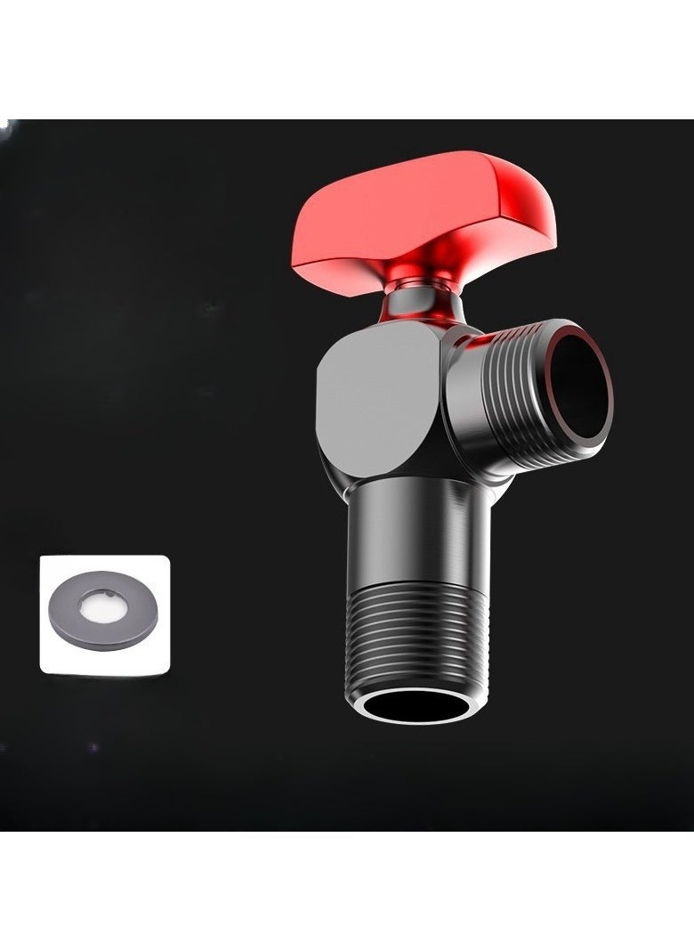 EBMINI - 4-Point Copper Ball Valve Fully Open Large Flow Gas Water Heater Triangle Valve - Image 1