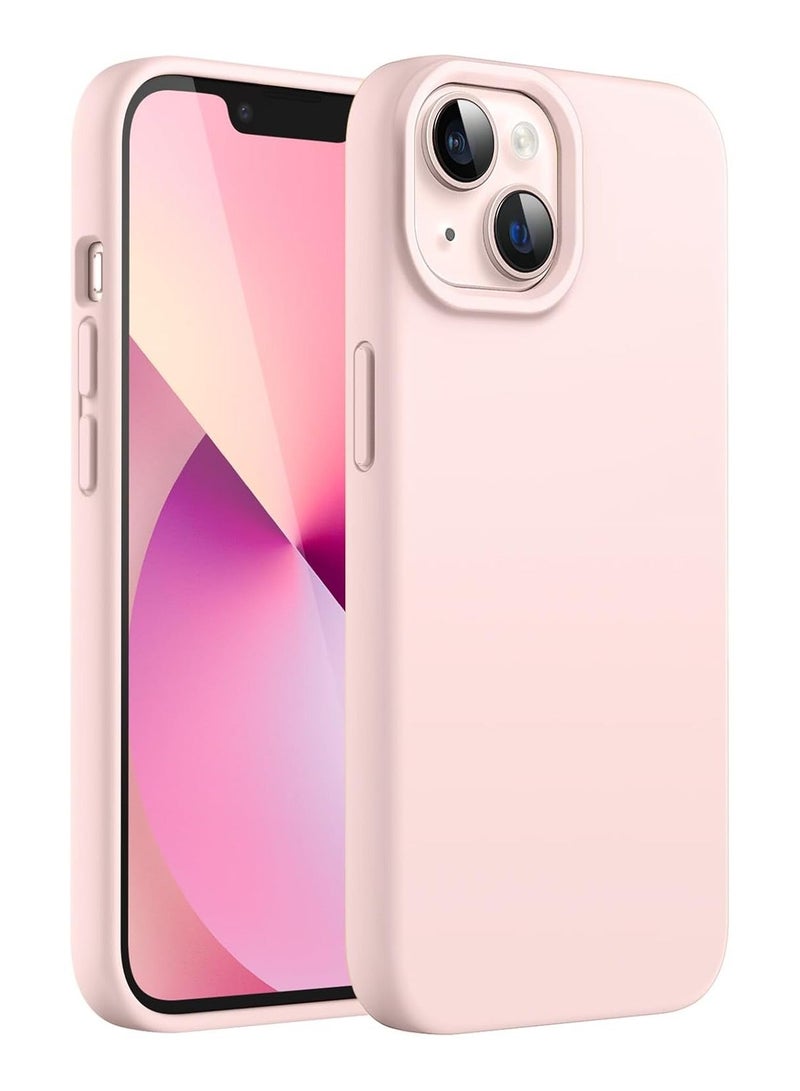 ACLIX Premium Liquid Silicone Case for iPhone 13 and iPhone 14 Slim Fit, Soft Touch with Microfiber Lining & Enhanced Camera Protection - Durable & Anti-Fingerprint | Pink - Image 1