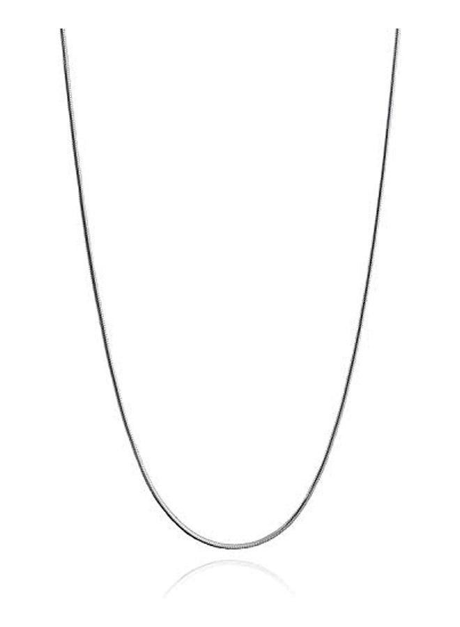 Italian Round Diamond Cut Flexible Snake Chain Necklace with Gift Box  - Image 1