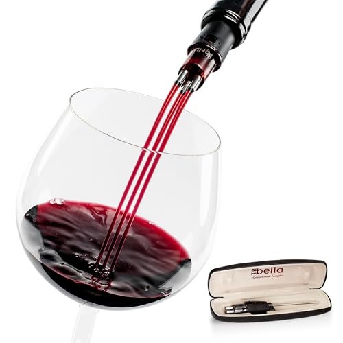 TRIBELLA Classic Wine Aerator, Multi-Stream Wine Aeration 3 Stainless Steel Spouts, Handmade Kitchen Essential, Easy Use, No-Drip Wine Pouring Accessory Gifts for Men in Easy-to-Carry Protective Gift Case - Image 1