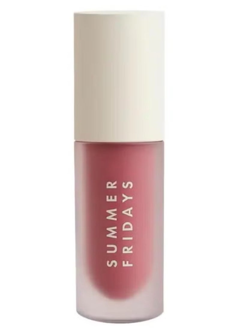 SUMMER FRIDAYS Dream Lip Oil for Moisturizing Sheer Coverage, High-Shine Tint, and Deep Hydration - Soft Mauve (4.5ml)  - Image 1