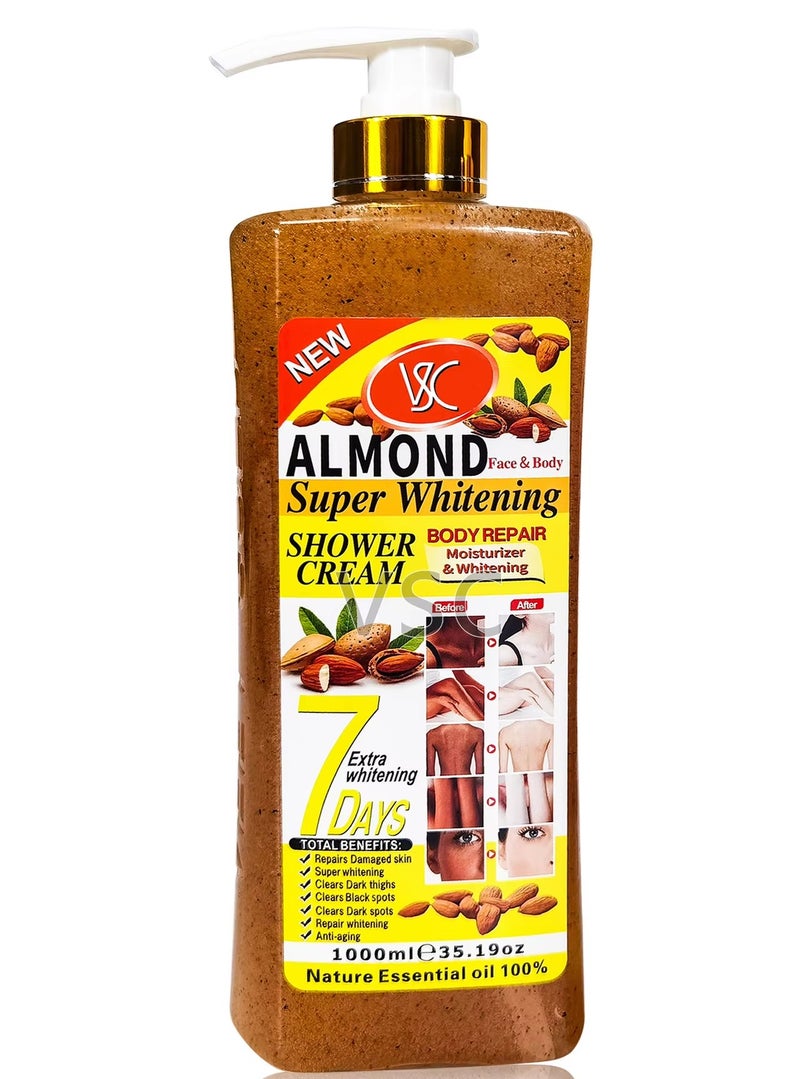 Almond Super Whitening Shower Cream 1000 ML
