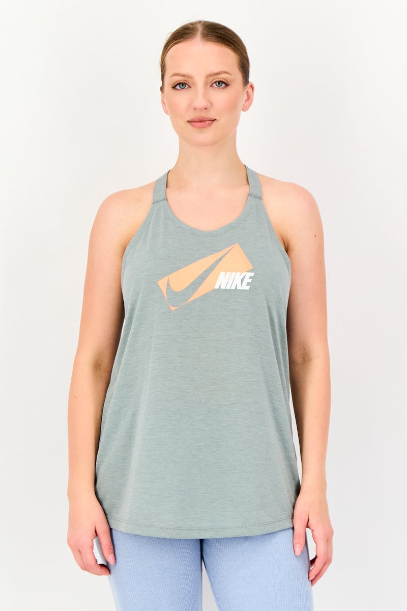 Nike Women Standard Fit Sleeveless Training Tank Top, Sage Green - Image 1