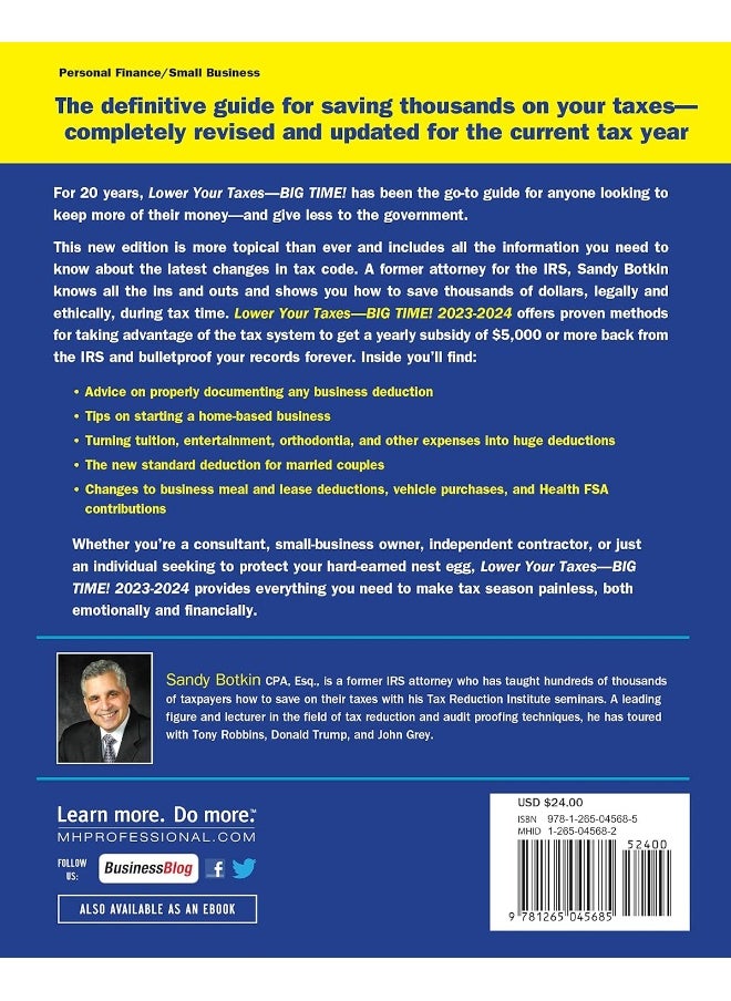 Lower Your Taxes - BIG TIME! 2023-2024: Small Business Wealth Building and Tax Reduction Secrets from an IRS Insider