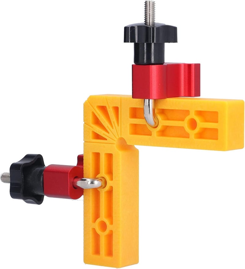 Woodworking Set 120x120mm, Woodworking Clamps, Foldable Plastic Right Angle Positioning Squares with Non Slip Grip, Inch Metric Scale for Carpentry and DIY - Image 5