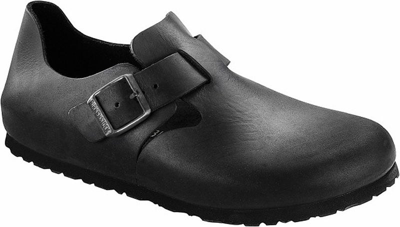 Birkenstock Womens London Clog Black Oiled Leather Size 38 EU (7-7.5 M US Women) - Image 4