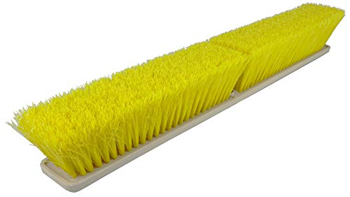 Weiler 42165 Perma-Sweep 18" Block Size, Yellow Polystyrene Fill, Medium Sweeping Floor Brush - Image 2