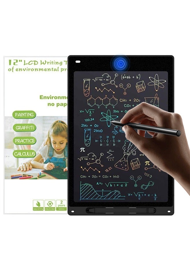 LCD Writing Board 12-Inch,  Graffiti Board With professional pen, Color Screen Drawing Board, ABS Reinforced Frame Anti-Fall Resistance,For Learning ,Drawing Educational Toys  - Image 1