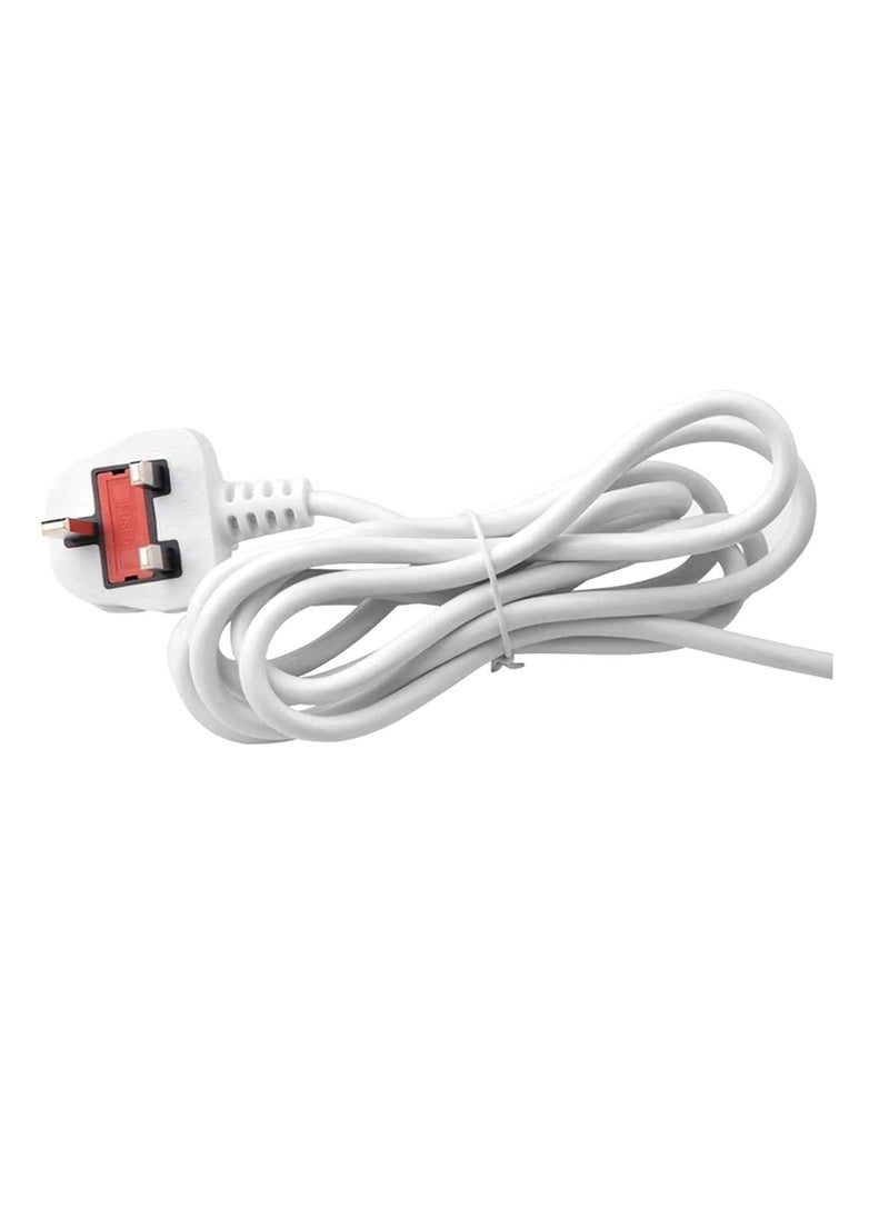 NTECH 220V Universal Vertical Multi Socket Tower Electrical Outlet Lead Extension with USB Ports 3M Cord UK Plug Power Strip 4 Layers (Gray)