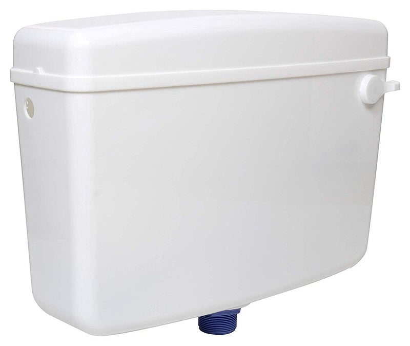 PAUL Polypropylene Standard Single Toilet Flush Tank Flushing Cistern 10 L White - Image 2