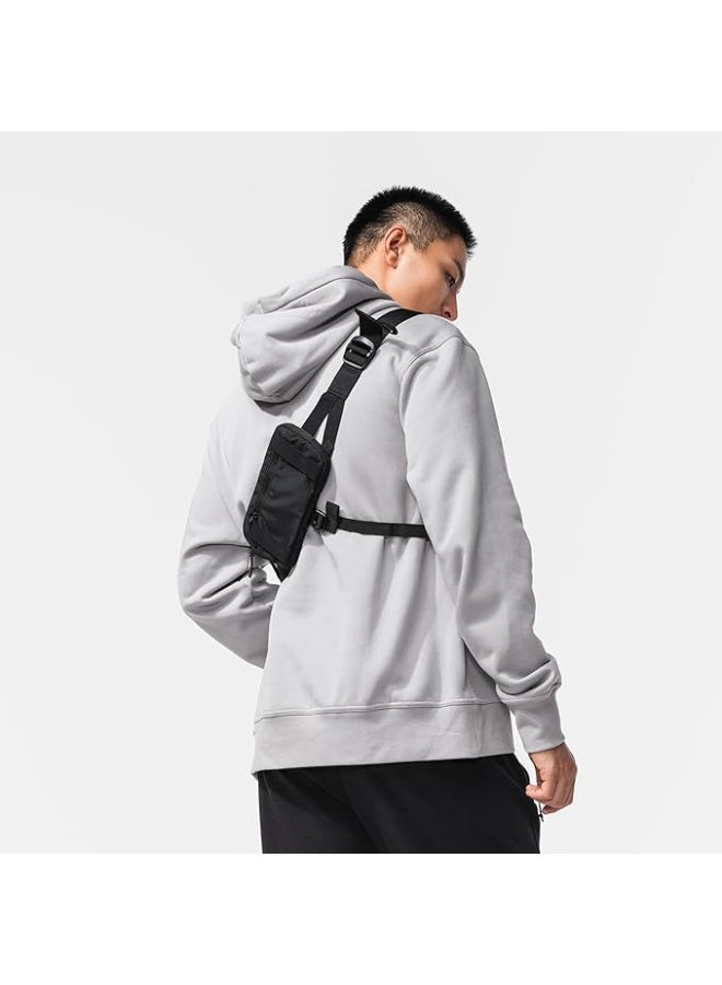 حقيبة جري للرجال والنساء، ثنائية الوضع، سعة 0.5 لتر - أسود - Image 4