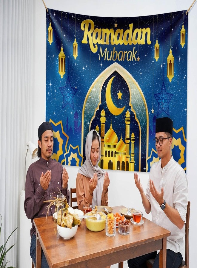 OLEEK Ramadan Mubarak Backdrop - Ramadan Decorations for Home 2026 - ramadan's Decorations Backdrop - Ramadan Mubarak Sign - ramadans Background - ramdan Decor - ramadn Banner for Home - Image 4