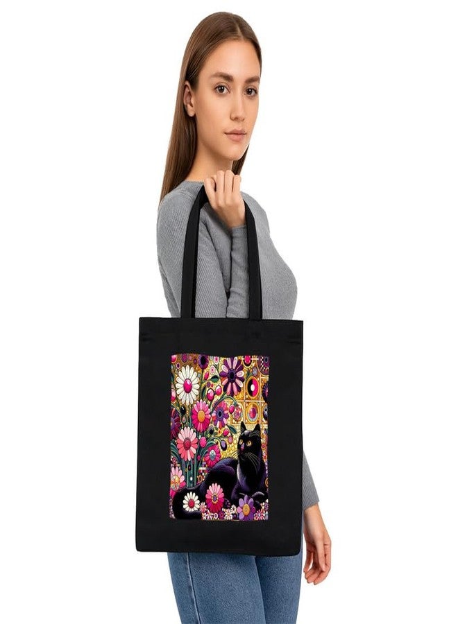 PrintingZone Printed Tote Bag For Women| Modern Art Printed Canvas Tote Bag for Women - Trendy - Image 3