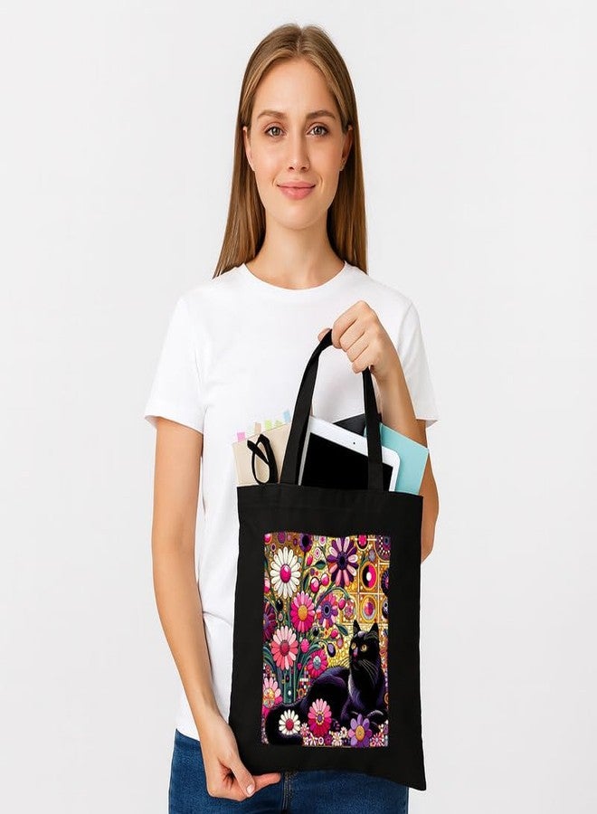 PrintingZone Printed Tote Bag For Women| Modern Art Printed Canvas Tote Bag for Women - Trendy - Image 4