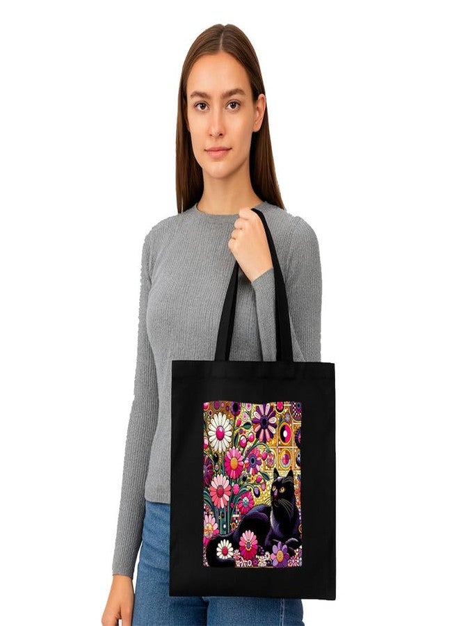PrintingZone Printed Tote Bag For Women| Modern Art Printed Canvas Tote Bag for Women - Trendy - Image 2