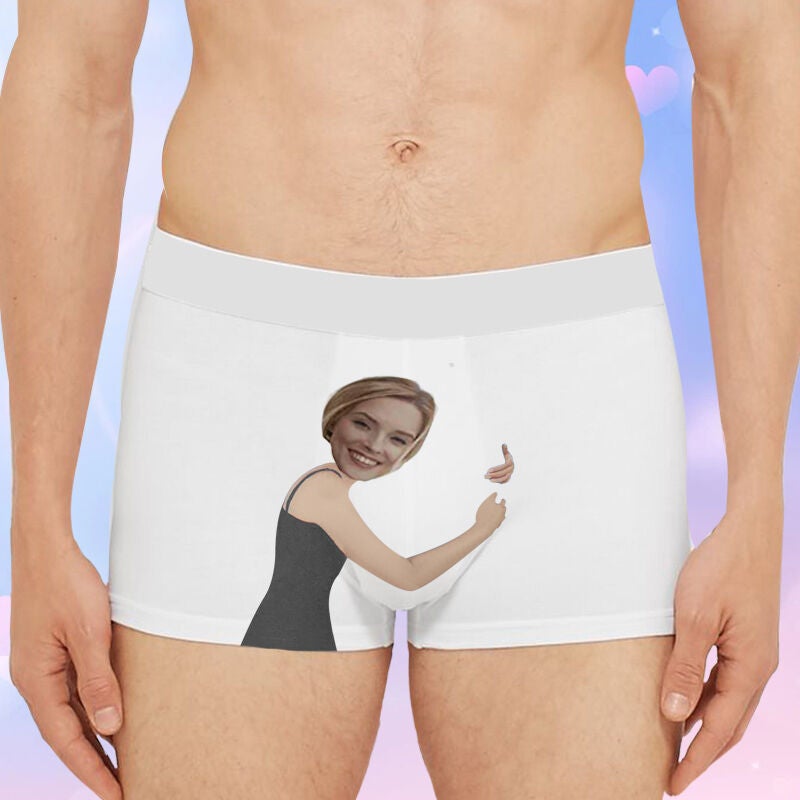 Selling Supply Men'S Underwear Human Head Po Heart Hug 3D Digital Printing One Piece Minimum Order - Image 4