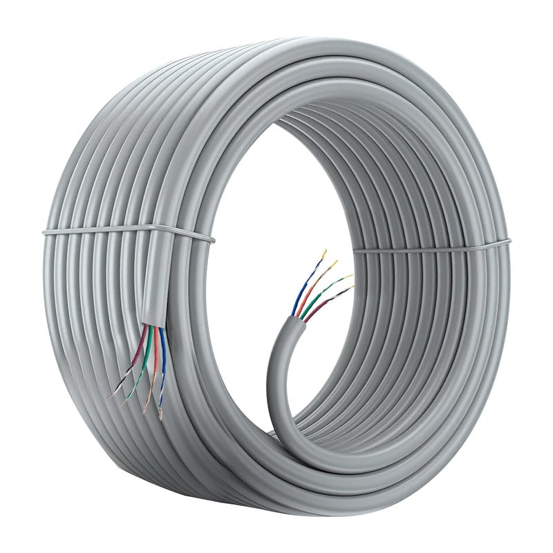 EVM كابل شبكة عالي السرعة CAT6 بطول 100 متر | 4 أزواج من الأسلاك الملتوية | بناء CCA | عزل HDPE | غلاف PVC | مثالي للشبكات المنزلية والمكتبية | ضمان لمدة سنة (-NC-100) - Image 1