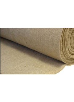 Melike Natural Jute Fabric Cross Stitch Straw Sack Jute Fabric Twine 1 Meter  - Image 1