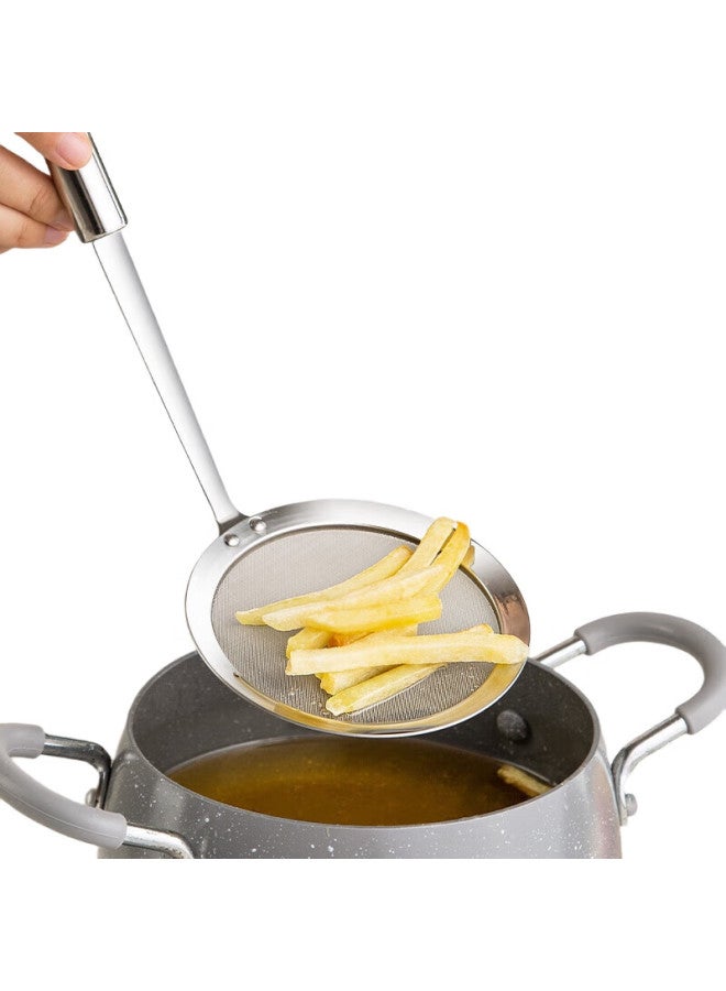 NewAir 304 Stainless Steel Oil Strainer, Ultra-Fine Mesh, Baby Food Strainer, Oil Filter Spoon, Colander - Image 2