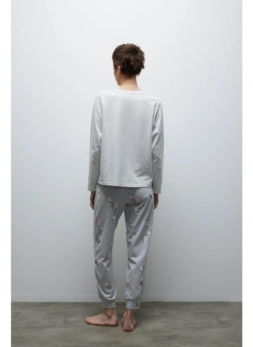 Hays Women's Cotton Raglan Sleeve Long Pajama Set