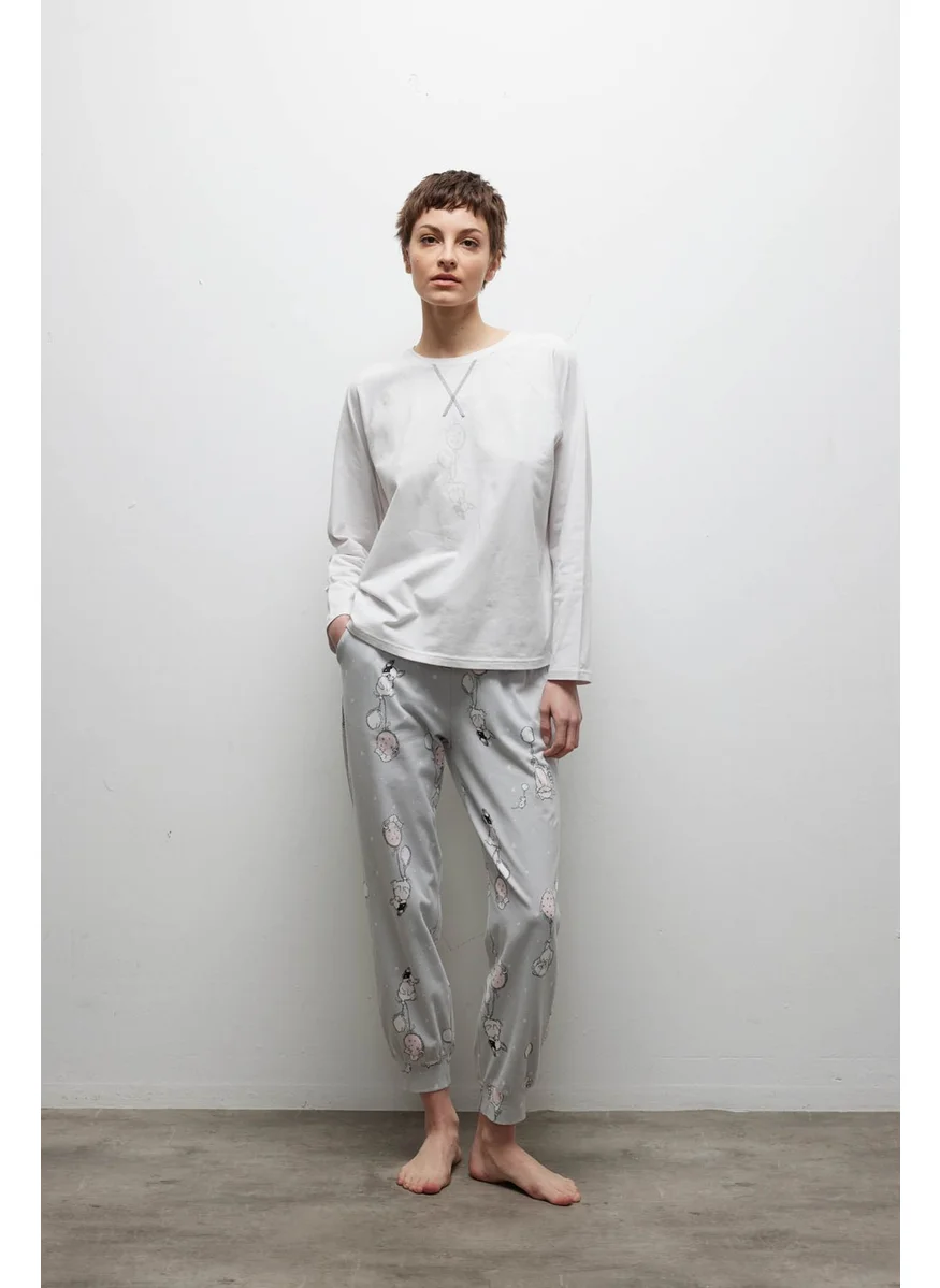 Hays Women's Cotton Raglan Sleeve Long Pajama Set