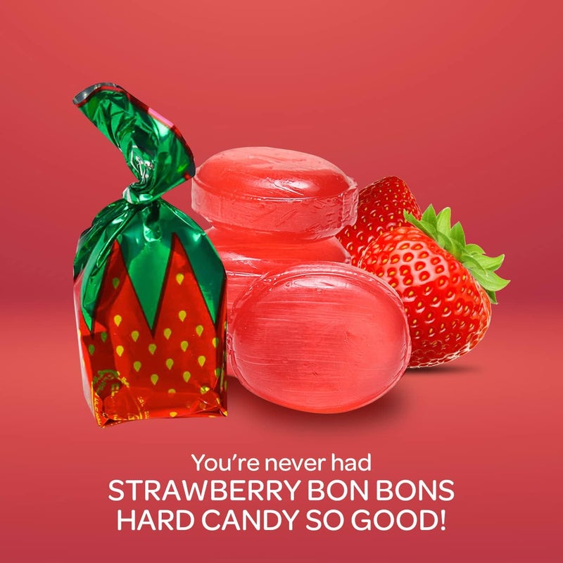 FUNTASTY Strawberry Bon Bons Hard Candy - 2 LB - Image 4