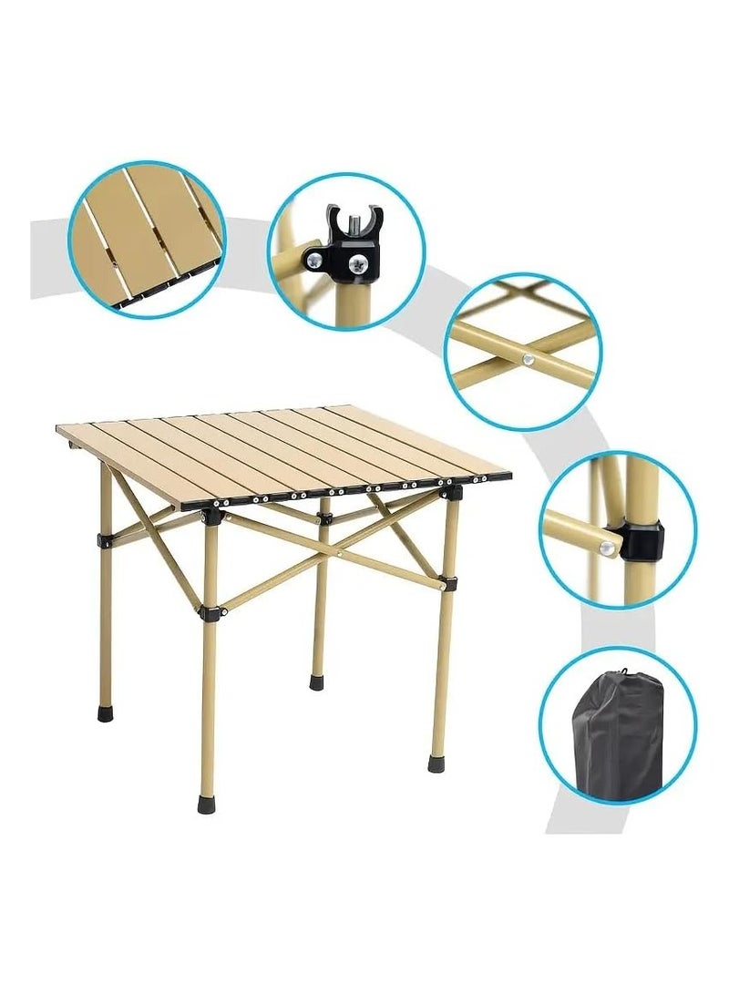 MOMENT Patio Garden Table Set, Outdoor Furniture Table Et Chaise, Portable Foldable Camping Picnic Table Set, Outdoor Bistro Set,1 Table and 2 Chairs - Image 3