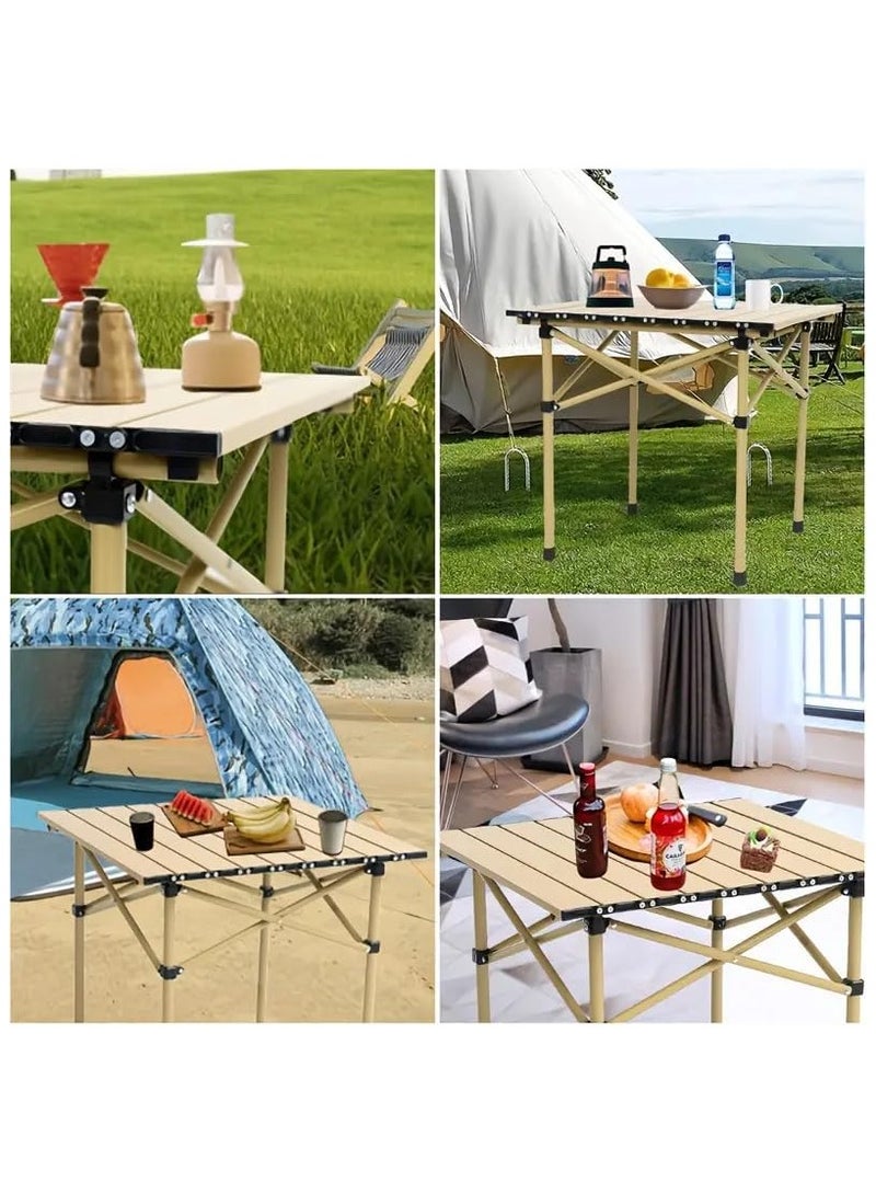MOMENT Patio Garden Table Set, Outdoor Furniture Table Et Chaise, Portable Foldable Camping Picnic Table Set, Outdoor Bistro Set,1 Table and 2 Chairs - Image 5