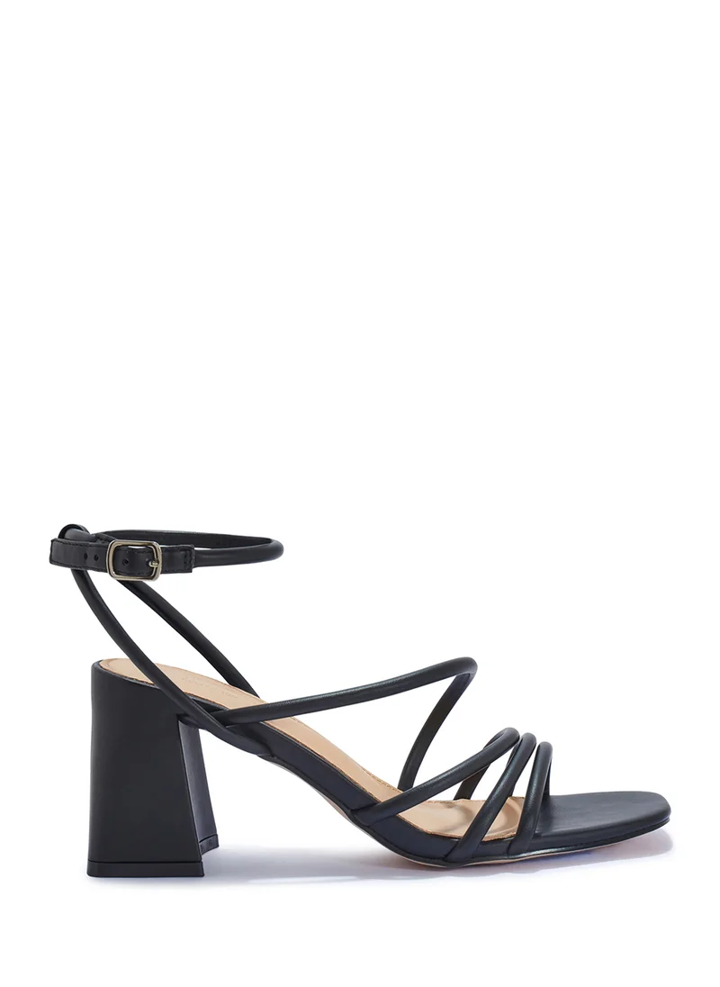 Truffle Multi Strap Ankle Strap Heel Sandal