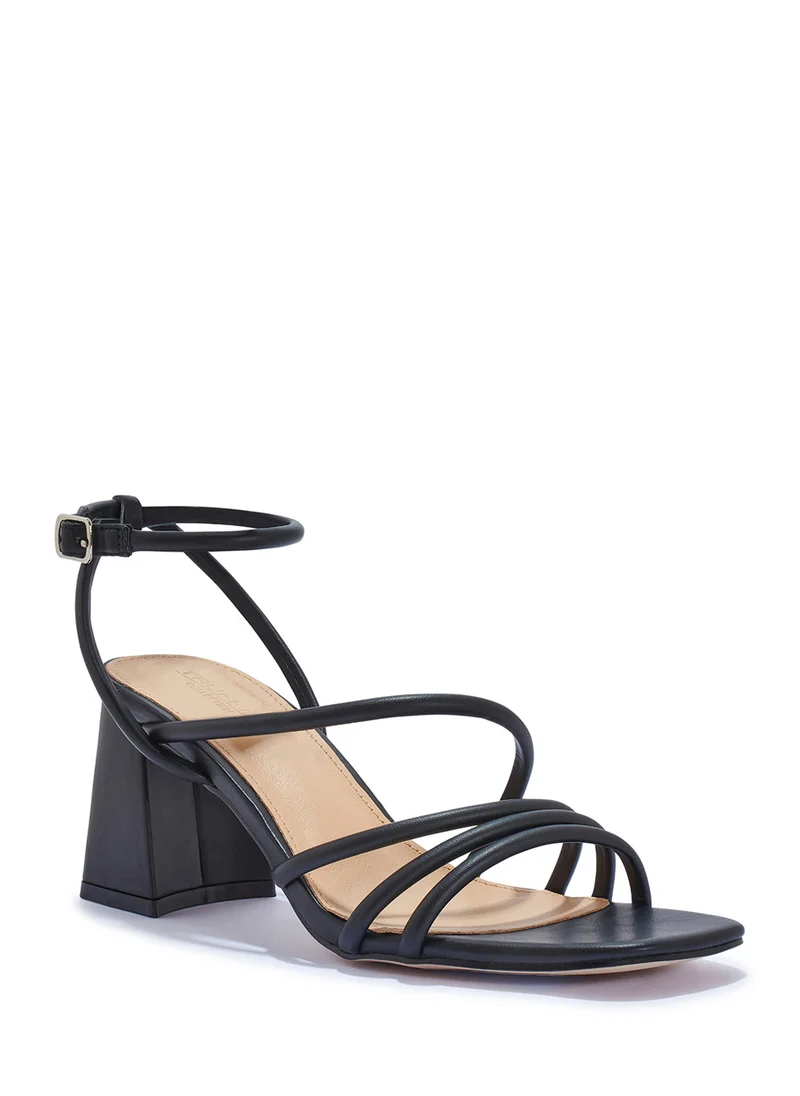 Truffle Multi Strap Ankle Strap Heel Sandal