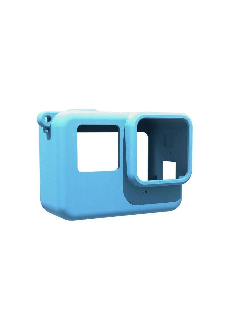 Silicone Cover for Insta360 Ace + Lens Cover for Insta360 Ace Sports Camera Cover Sleeve Case Accessories (Blue)  - Image 3