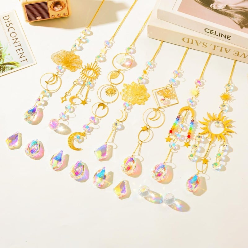 IcosaMro 400PCS Sun Catcher Arts and Crafts for Adults Crystal Suncatcher Crafts Kit for Adults Suncatchers DIY Prism Making Supplies for Indoor Window Hanging, Outdoor Garden Decor Wedding Christmas - Image 4