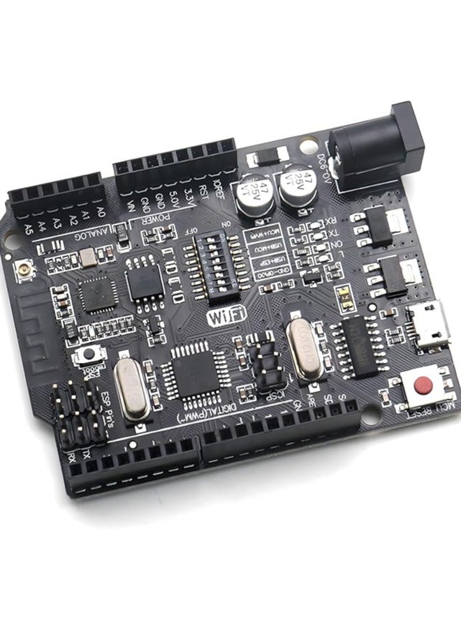 ماركة غير محددة لوحة تطوير واي فاي R3 ATmega328P + ESP8266 ذاكرة 32 ميجابايت USB TTL CH340G وحدات تحكم دقيقة مزدوجة، اتصال واي فاي، ، دعم USB-TTL للابتكار والمدمج  - Image 1