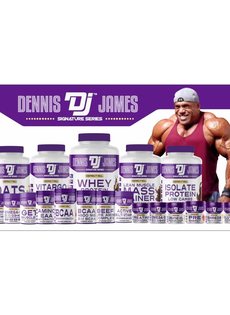 DENNIS JAMES - Signature Series Whey Protein Matrix 5lbs - Advanced Muscle Building Formula (Neapolitan Ice Cream) - Image 1