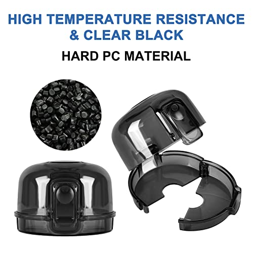 GRENFU Stove Knob Covers for Child Safety (5 + 1 Pack) Gas Stove Knob Covers with Strong Adhesive Double-Sided Tape Oven Knob Covers for Child Safety Prevent Kids & Pets from Turning on Stoves Black - Image 4