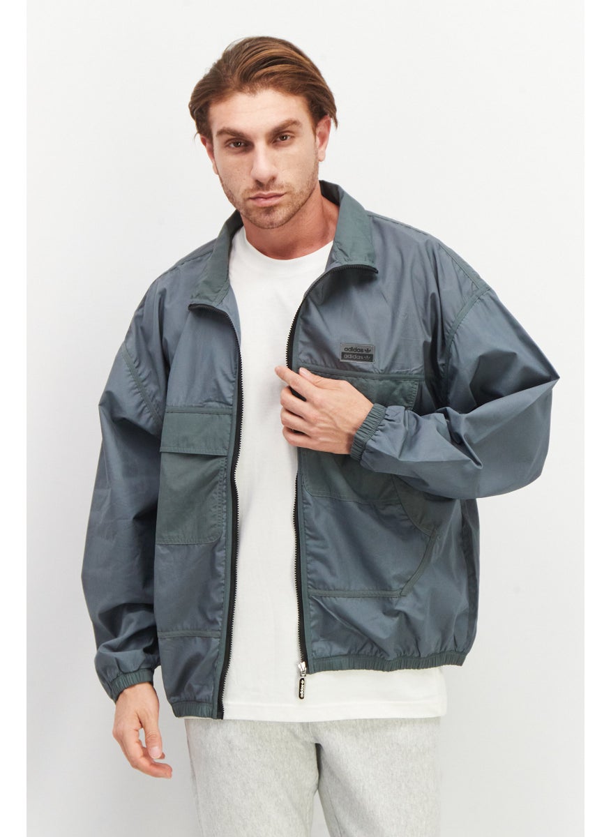 Men Sportswear Fit Long Sleeves Outdoor Jacket, Slate Grey - pzsku/ZC9BF703B48A80156246DZ/45/_/1724350921/f3e16c92-93e9-417e-b09b-05cbc7a37fc4
